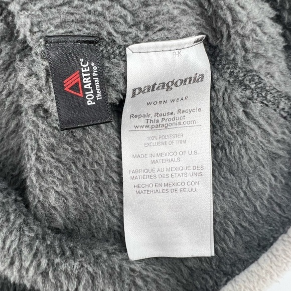 Patagonia Gray Re-Tool Snap-T® Fleece Pullover Size Large Women’s - Picture 4 of 5